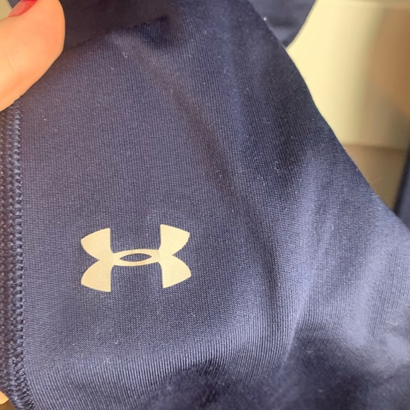 Under Armour Dark Blue Ankle Cropped Leggings - Picture 4 of 5